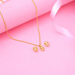 Buy Estele Gold Plated Distinctive Necklace Set with Crystal for Women - Purplle