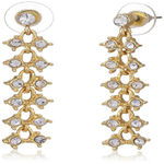 Buy Estele Gold Plated Flaming Necklace Set with Crystals for Women - Purplle