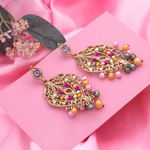 Buy Estele Gold Plated Beaded Dangle & Drop Earrings for Women - Purplle