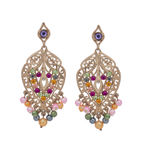 Buy Estele Gold Plated Beaded Dangle & Drop Earrings for Women - Purplle