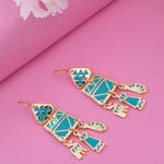 Buy Estele Gold Plated Bohemian Multi Color Enamel Earrings for Women - Purplle