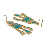 Buy Estele Gold Plated Bohemian Multi Color Enamel Earrings for Women - Purplle
