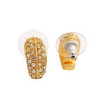 Buy Estele Gold Plated Streamlined Stud Earring with Crystal for Women - Purplle