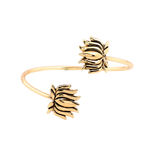 Buy Estele Gold Plated Antique Sterlling Lotus Designer Bracelet for Women - Purplle