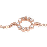 Buy Estele Rose Gold Plated Crystal Ring Link Bracelet for women - Purplle