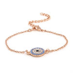 Buy Estele Rose Gold Plated Coin Evil Eye Designer Bracelet with Crystals for Women - Purplle