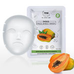 Buy TNW The Natural Wash Papaya Face Sheet Mask 20 gm - Purplle