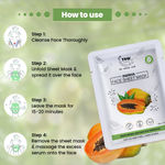 Buy TNW The Natural Wash Papaya Face Sheet Mask 20 gm - Purplle