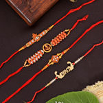 Buy Crunchy Fashion Divine Antique Multicolor Rakhi Set Pack of 4 - Purplle
