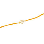 Buy Estele Gold Plated Aadi Dev Rakhi with Austrian Crystals and Fancy Silk Thread - Purplle