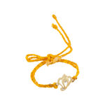 Buy Estele Gold Plated Aadi Dev Rakhi with Austrian Crystals and Fancy Silk Thread - Purplle