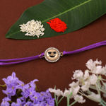 Buy Estele Gold Plated Cool Emoji Designer Rakhi with Austrian Crystals and Fancy silk Thread - Purplle