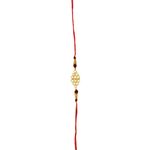 Buy Karatcart Gold-Plated Kundan Rakhi Set of 2 - KCRR078075 - Purplle