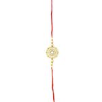 Buy Karatcart Gold-Plated Kundan Rakhi Set of 2 - KCRR078075 - Purplle