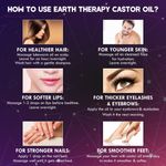 Buy EARTH THERAPY® Jamaican Castor Oil For Fuller Eyebrows Thicker Eyelashes Organic Oil - 100ML - Purplle