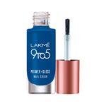 Buy Lakme 9 to 5 Primer + Gloss Nail Colour, BlueOcean, 6ml - Purplle