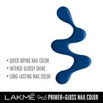 Buy Lakme 9 to 5 Primer + Gloss Nail Colour, BlueOcean, 6ml - Purplle