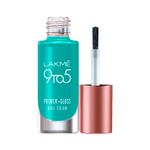 Buy Lakme 9 to 5 Primer + Gloss Nail Colour, TurquoiseWave, 6ml - Purplle