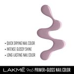 Buy Lakme 9 to 5 Primer + Gloss Nail Colour, GreyCloud, 6ml - Purplle