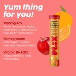 Buy PLIX World's First Apple Cider Vinegar 15 Effervescent Tablets, Pack of 4 (Orange Squeeze) with vitamin B12 | 100% vegan | No added Sugar | Easy to consume| Gluten Free - Purplle