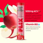 Buy PLIX World's First Apple Cider Vinegar 15 Effervescent Tablets, Pack of 1 (Juicy Watermelon) with vitamin B12 | 100% vegan | No added Sugar | Easy to consume| Gluten Free - Purplle