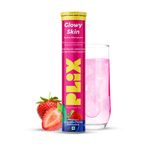 Buy PLIX Beauty Glow Combo Glutathione 15 Effervescent Tablets and Collagen Builder Powder (200g) Combo for Youthful and Glowy Skin - Purplle
