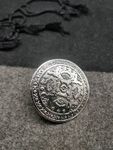 Buy Fida Ethnic Oxidised Silver-Toned Finger Ring for Women - Purplle