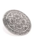 Buy Fida Ethnic Oxidised Silver-Toned Finger Ring for Women - Purplle
