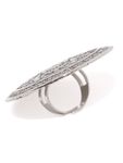 Buy Fida Ethnic Oxidised Silver-Toned Finger Ring for Women - Purplle