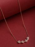 Buy Pujvi Fashions Amercian Diamod Rose gold foldable Pendant for girls and womens - Purplle