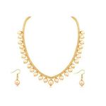 Buy PUJVI Golden Mala Necklace Set - Purplle