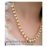 Buy PUJVI Golden Mala Necklace Set - Purplle