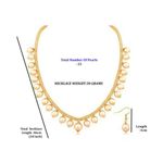 Buy PUJVI Golden Mala Necklace Set - Purplle