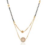 Buy PUJVI Fashions Women Pride Gold Double Ball Mangalsutra for Womens. - Purplle
