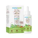 Buy Mamaearth Tea Tree Beard Oil for men, with Tea Tree & Salicylic Acid for Itch-Free Beard – 30 ml - Purplle