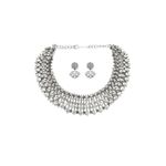Buy Ishhaara DIAMOND CHOKER NECKLACE - SILVER - Purplle