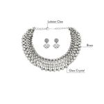 Buy Ishhaara DIAMOND CHOKER NECKLACE - SILVER - Purplle