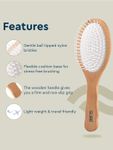 Buy GUBB Oval Hair Brush Broad GB-LH-044 ( Wooden Hues - Purplle