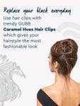 Buy GUBB Caramel Hues Hair Clips - Purplle