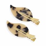 Buy GUBB Caramel Delight Leaf Hair Clips 2 Pcs - Purplle