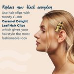 Buy GUBB Caramel Delight Leaf Hair Clips 2 Pcs - Purplle