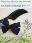 Buy GUBB Noir Bow Ribbon Hair Clips - Purplle