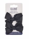 Buy GUBB Noir Bow Ribbon Hair Clips - Purplle