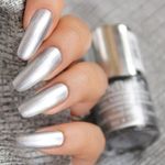 Buy DeBelle Gel Nail Lacquer Chrome Silver Metallic Silver Nail Polish - Purplle