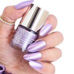 Buy DeBelle Gel Nail Lacquer Chrome Wine Metallic Purple Nail Polish - 8 ml - Purplle