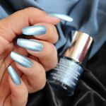 Buy DeBelle Gel Nail Lacquer Aqua Frenzy Metallic Sky Blue Nail Polish - Purplle