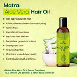 Buy Matra Aloe Vera Oil Hair Oil for Strong, Soft Hair | Aloe Vera Oil for Hair Growth | Non-Sticky Hair Oil with Coconut Oil, Castor Oil, Argan Oil & Olive Oil | Aloe Vera Oil for Men & Women - Purplle