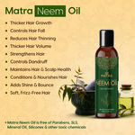 Buy Matra Neem Hair Oil for Hair Growth & Volume | Ayurvedic Neem Hair Oil for Hair Fall & Anti-dandruff with Castor Oil, Coconut Oil, Olive Oil & Jojoba Oil | Lightweight, Non sticky Hair Oil - Purplle