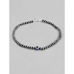 Buy Zavya 925 Sterling Silver Anklets Black Charm Silver Chained - Pair| With Certificate of Authenticity and 925 Hallmark - Purplle