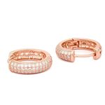 Buy Zavya 925 Sterling Silver Earrings Rose Gold Circular Studs | With Certificate of Authenticity and 925 Hallmark - Purplle